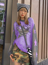 Sonnenschutzpullover mit Farbblock